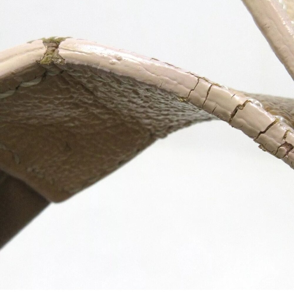 100% Authentic CHANEL Paris Biarritz Tote GM Gold Beige Coated Canvas Nylon - Picture 8 of 14